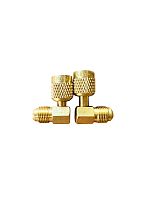 Переходник угловой 90°; 5/16&quot;Mх1/4&quot;F, с R410А на R22, упак. 2 шт. LT-AD78